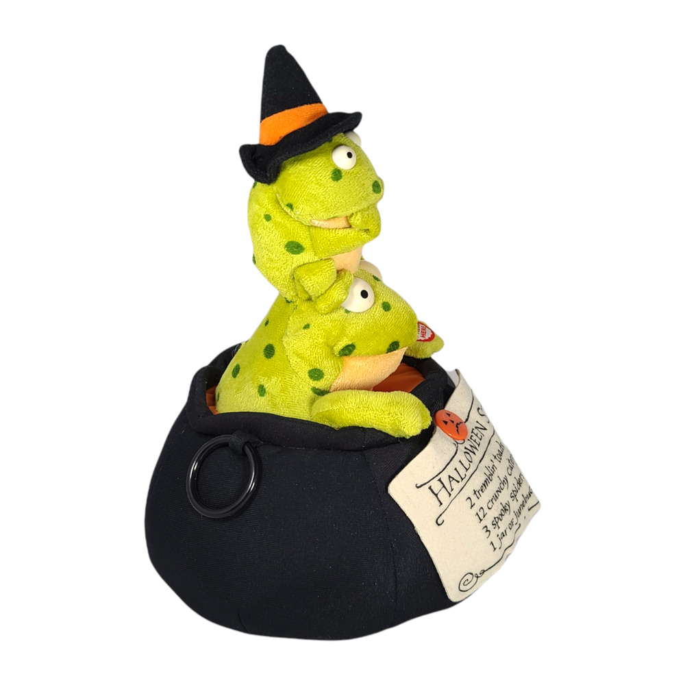 Hallmark Halloween Tremblin Toads Cauldron Singing Frogs Animatronic Works - Picture 6 of 9